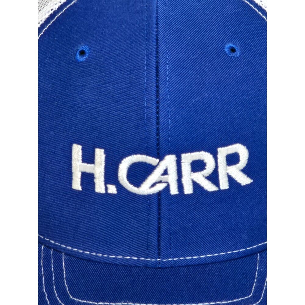 H. Carr Trucker Snapback Hat | Richardson Style 112 | Royal Blue White - Picture 8 of 10